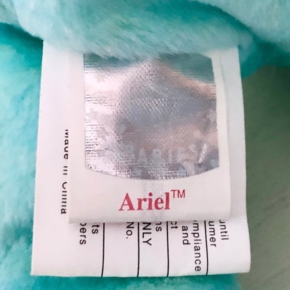 TY Beanie‎ Baby, Ariel, Bear, Vintage, 2000, Nice Condition - Picture 12 of 12